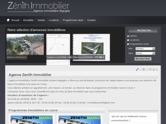 zenithimmobilier.com website preview