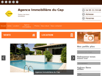 agenceducap.fr website preview