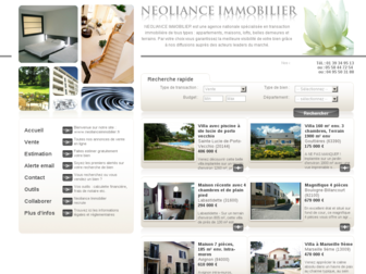 neolianceimmobilier.fr website preview