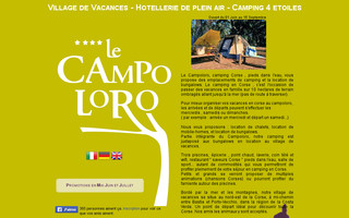 lecampoloro.com website preview
