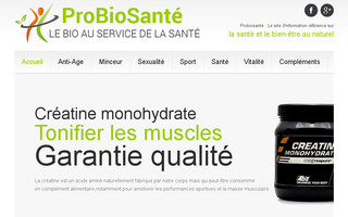 probiosante.fr website preview