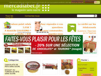 mercadiabet.fr website preview