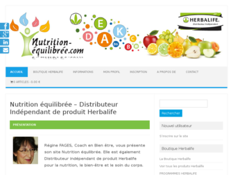 nutrition-equilibree.com website preview