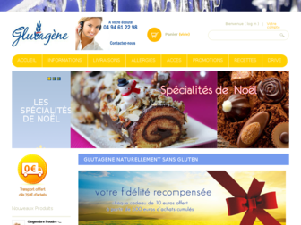 glutagene.fr website preview
