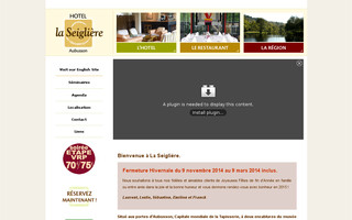 hotelseigliere.com website preview