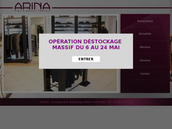 boutique-arina.fr website preview