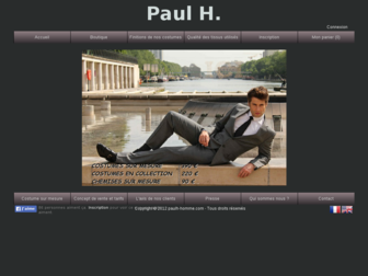 paulh-homme.com website preview