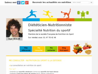 nutritionniste-sport.fr website preview