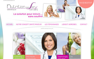 nutritiondessens.fr website preview