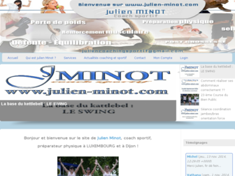 julien-minot.com website preview