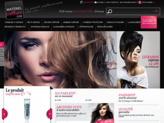 materiel-coiffure.com website preview