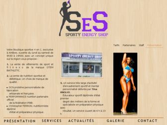 sportyenergyshop.fr website preview
