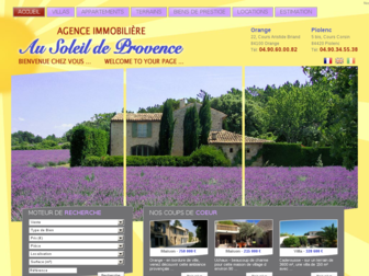 ausoleildeprovence.fr website preview