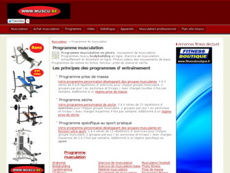 programme-musculation.muscu.be website preview