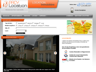 pacy-location.fr website preview