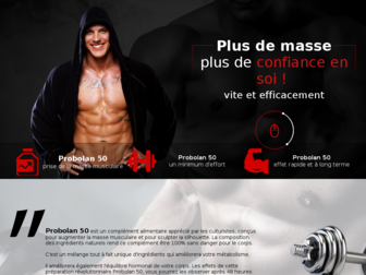 grosmuscles.fr website preview