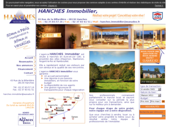 hanches-immobilier.fr website preview