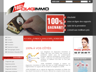 100diagimmo.fr website preview