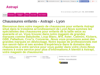 astrapi-chaussures-lyon.fr website preview