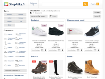 chaussures.shopalike.fr website preview