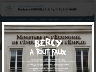 kervella-blanchard-quimper-odet.notaires.fr website preview