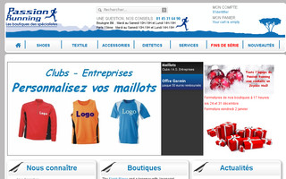 passion-running.fr website preview