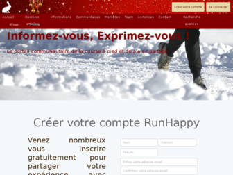 runhappy.fr website preview