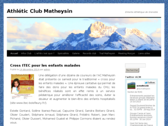 ac-matheysin.fr website preview