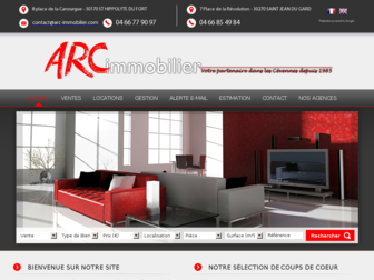arc-immobilier.com website preview