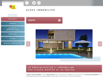 aloes-immobilier-gard.fr website preview