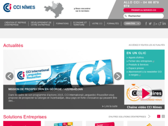 nimes.cci.fr website preview