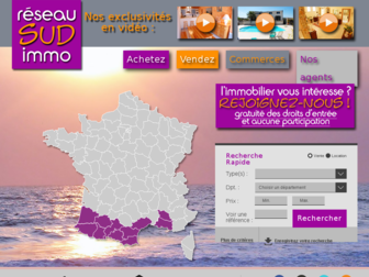 reseau-sudimmo.fr website preview