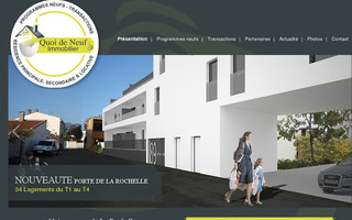 quoideneufimmobilier.com website preview