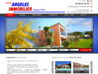 argeles-immobilier.com website preview