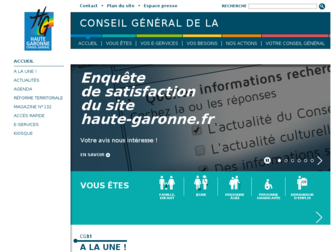 haute-garonne.fr website preview