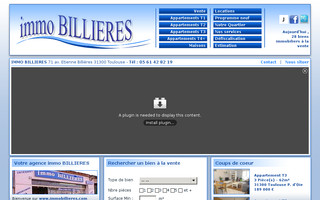 immobillieres.com website preview