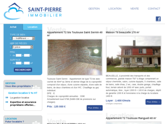 saintpierre-immobilier.com website preview