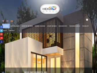 hexia.fr website preview