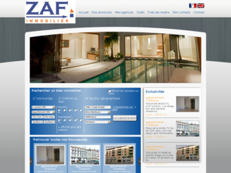 zaf-immobilier.com website preview