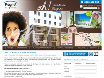 andromede-blagnac.fr website preview