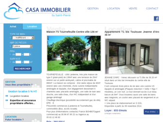 immobiliercasa.fr website preview