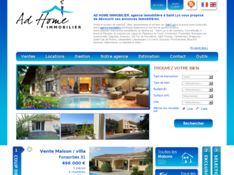 adhome-immobilier.com website preview