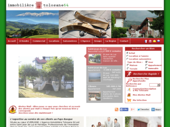 immobilieretolosane64.com website preview