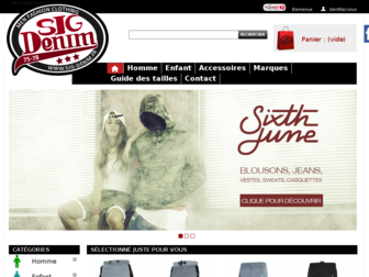 sjg-denim.fr website preview