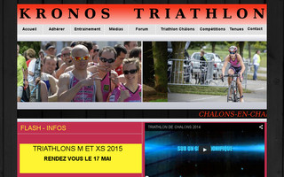 kronos-triathlon.fr website preview