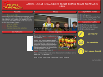 dinan-triathlon.fr website preview