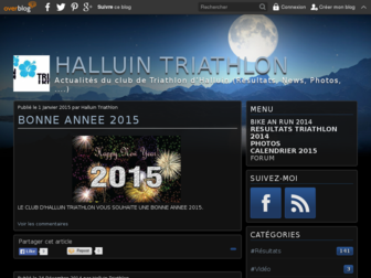 halluintriathlon.fr website preview