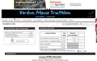 verdunmeusetriathlon.fr website preview
