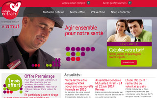 mutuelle-entrain.fr website preview