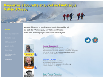 raquettes-gourette.com website preview